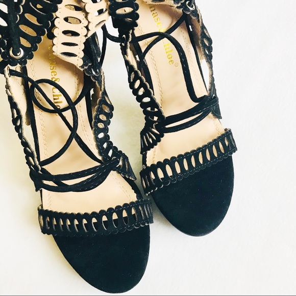 Lace Up Gladiator Heels - Picture 2 of 7